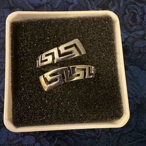 Sterling Silver Greek Eternity Ring